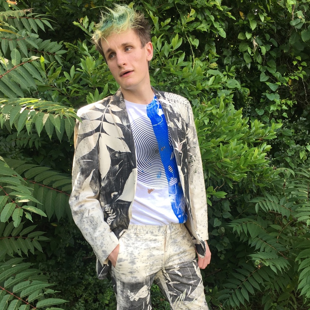EveSkywalker Botanical Printed By Hand Linen Suit
